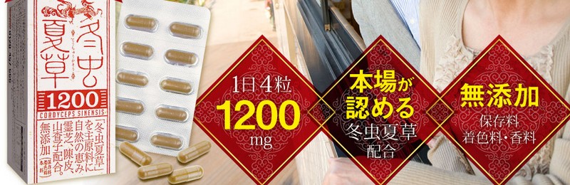冬虫夏草1200販売サイトへ